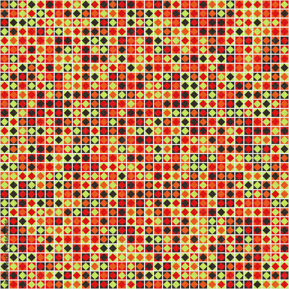 Fototapeta premium Abstract Geometric Pattern generative computational art illustration