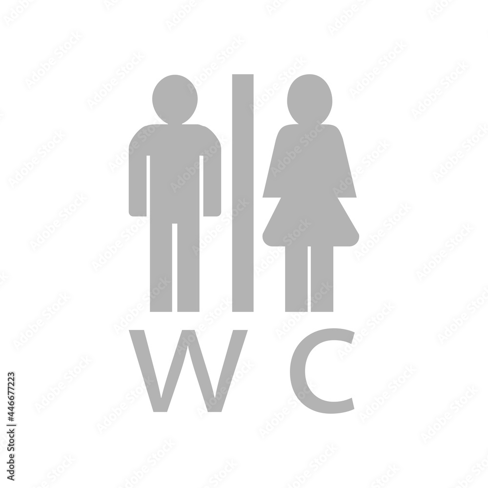 female and male toilet icon on a white background,vector illustration female and male toilet icon on a white background,vector illustration