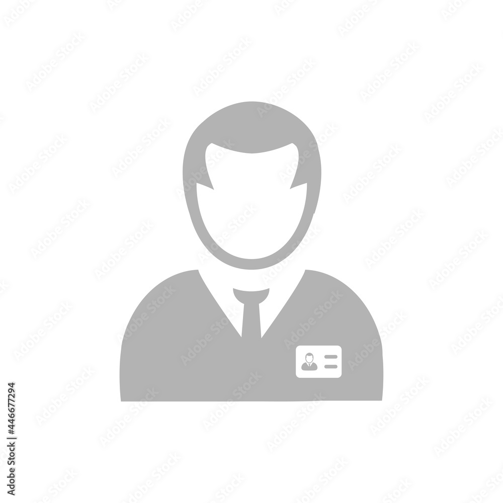 icon worker on a white background, vector illustration icon worker on a white background, vector illustration