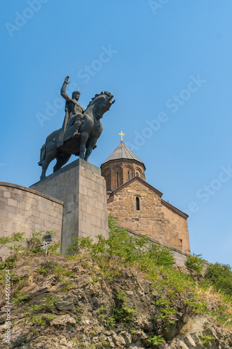 Metekhi Church old orthodox church in Tbilisi