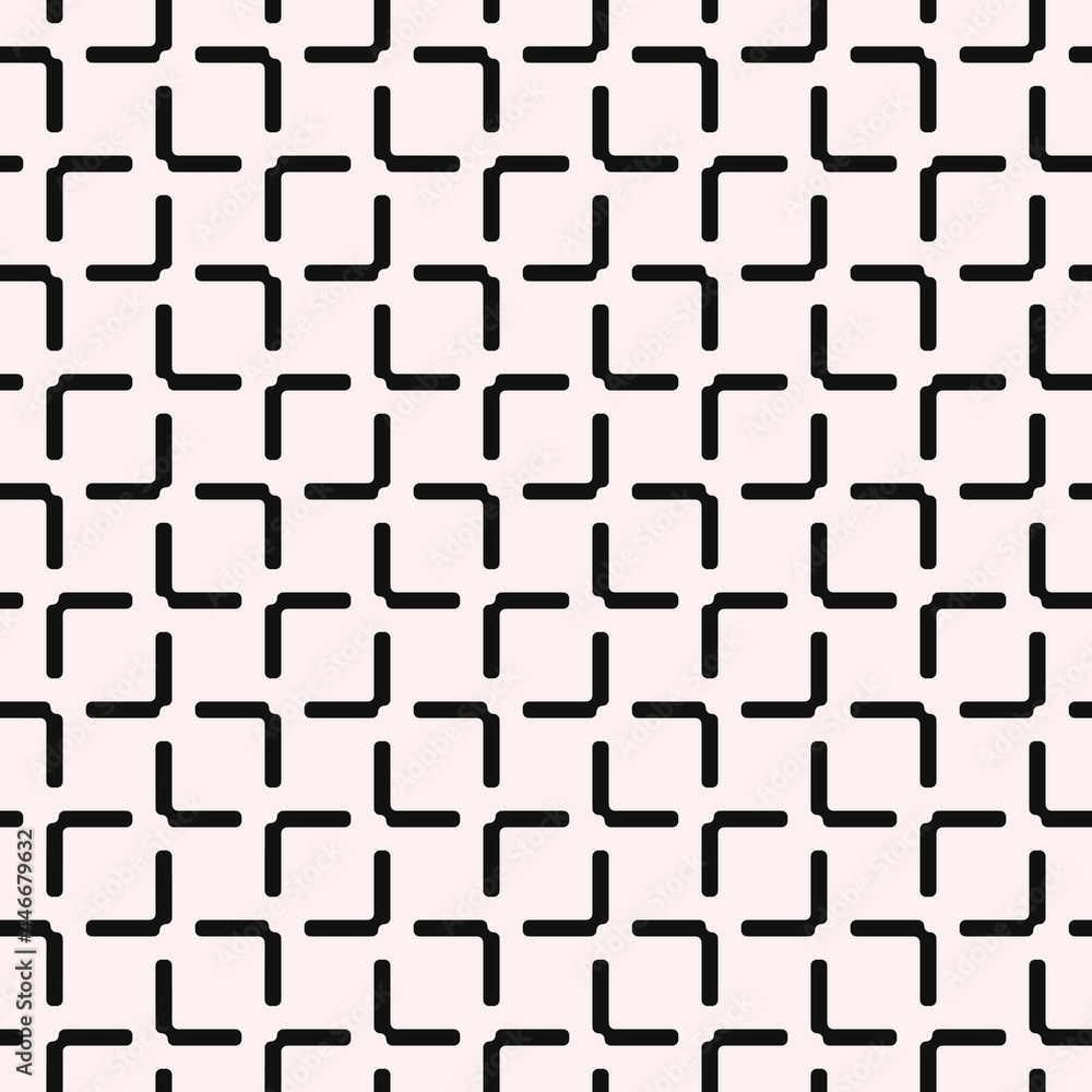 Boomerang wallpaper. Vector seamless black corner pattern. Boomerang wallpaper. Vector seamless black corner pattern.