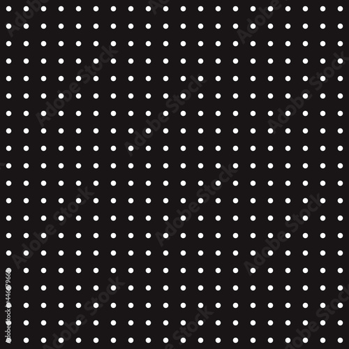 Vector grid. 20x20 white dots and black background.