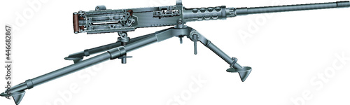 military automatic machine gun 
