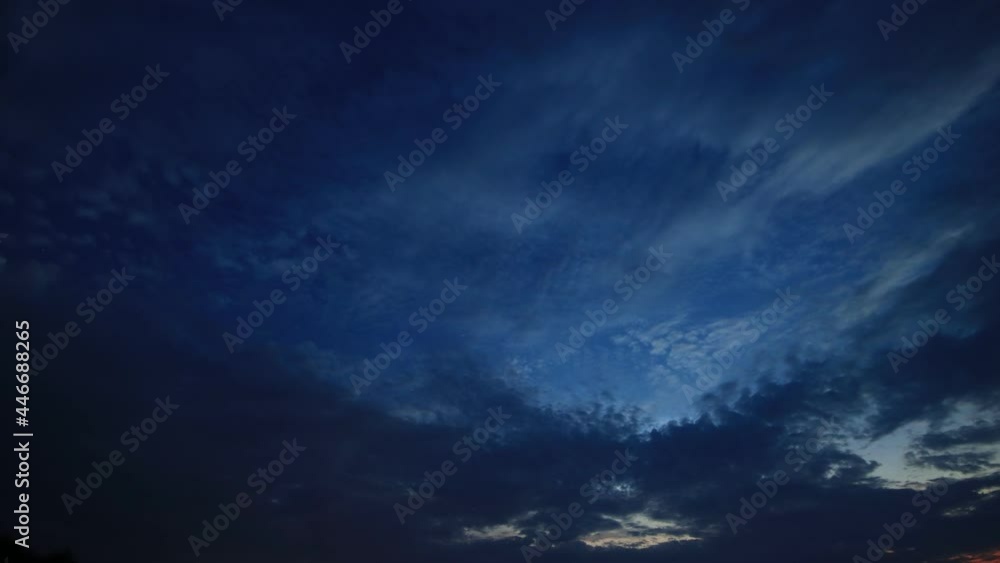 Clouds are covering the night sky - timelapse Clouds are covering the night sky - timelapse