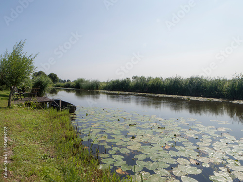 The Angstel river near Abcoude on a summer day photo