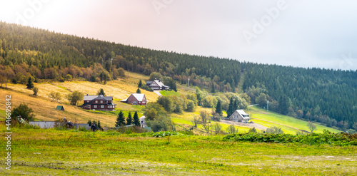 Landscape around Pomezni Huts in Mala Upa, Giant Mountains, Czech: Krkonose photo