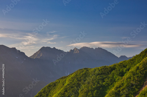 Mt.Yarigatake, morning view 槍ヶ岳の朝の景色