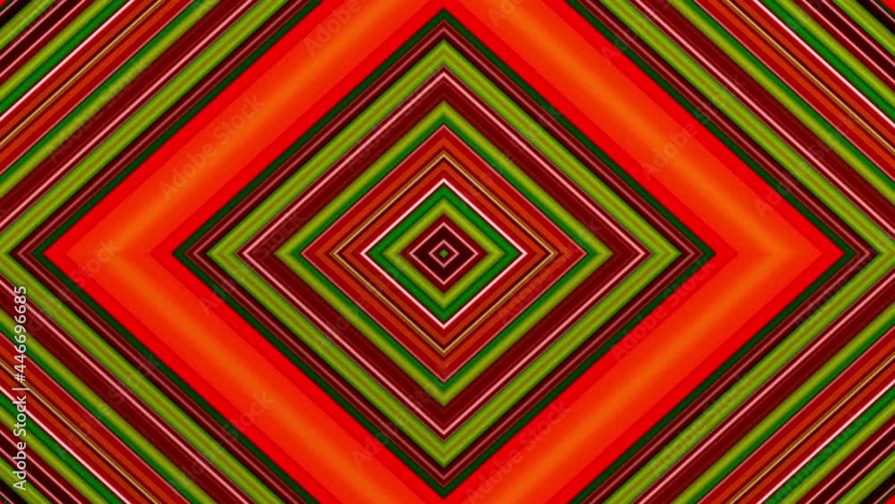 striped mandala. abstract background with moving red and green stripes. striped mandala. abstract background with moving red and green stripes.