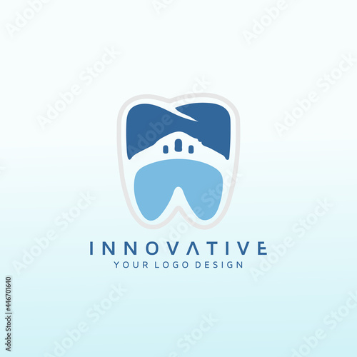 doctor smile dental office specializing orthodontic logo design