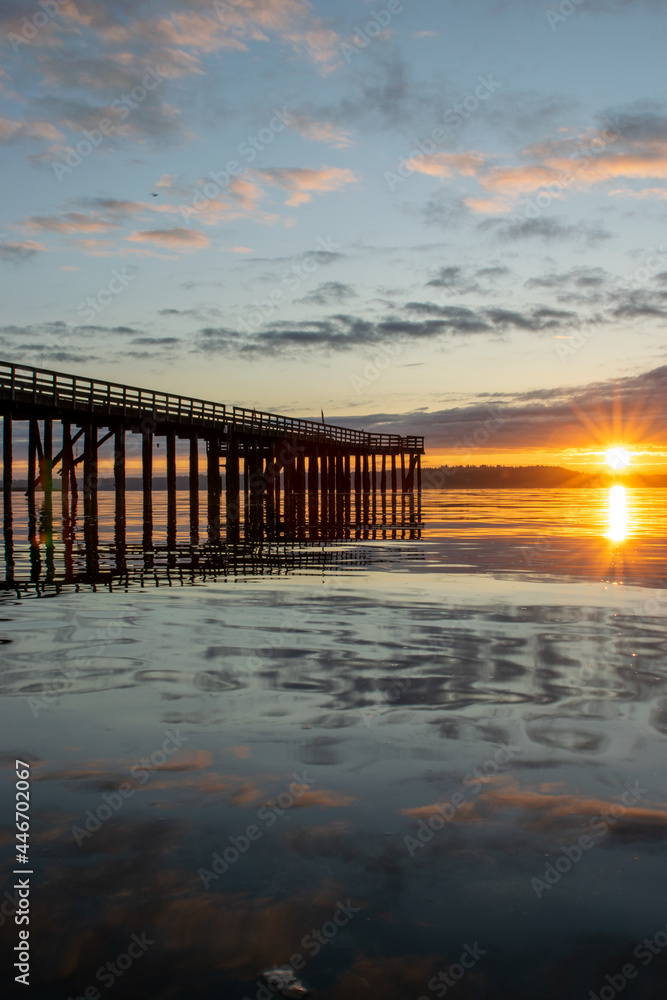 sunrise on the pier