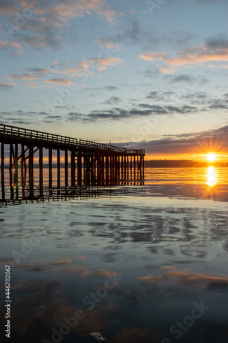 sunrise on the pier photo