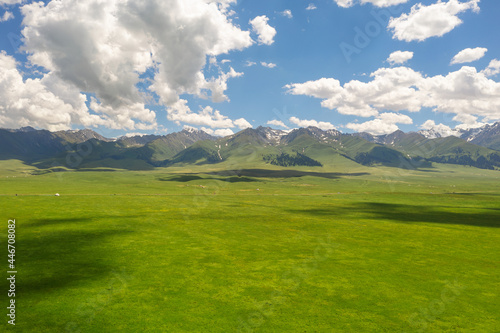 Nalati grassland with the blue sky. photo