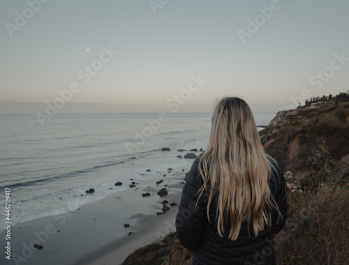 Woman overlooking El Matador