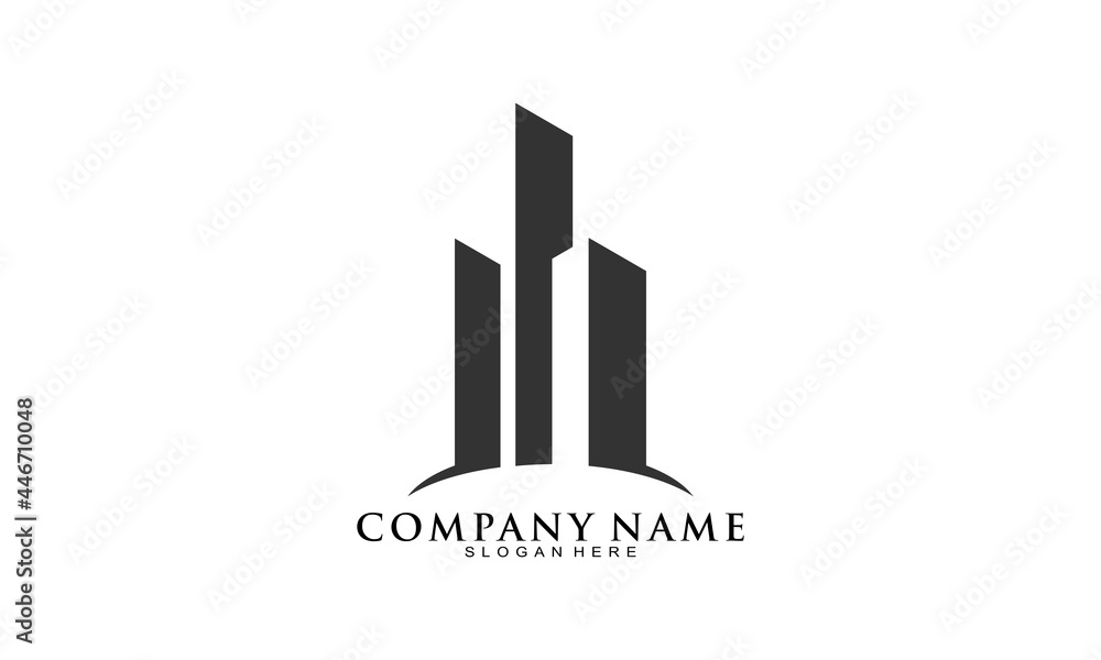 Skyscraper building logo Skyscraper building logo
