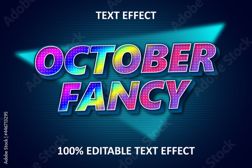 Retro Vintage Editable Text Effect Rainbow Full