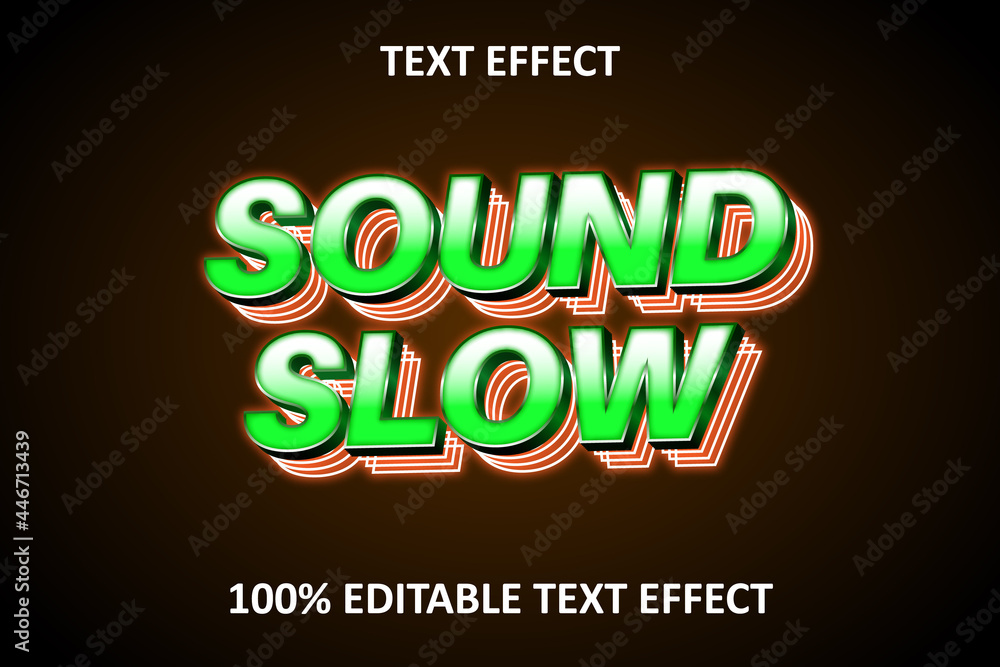 12. Double Neon Editable Text Effect Orange Green
