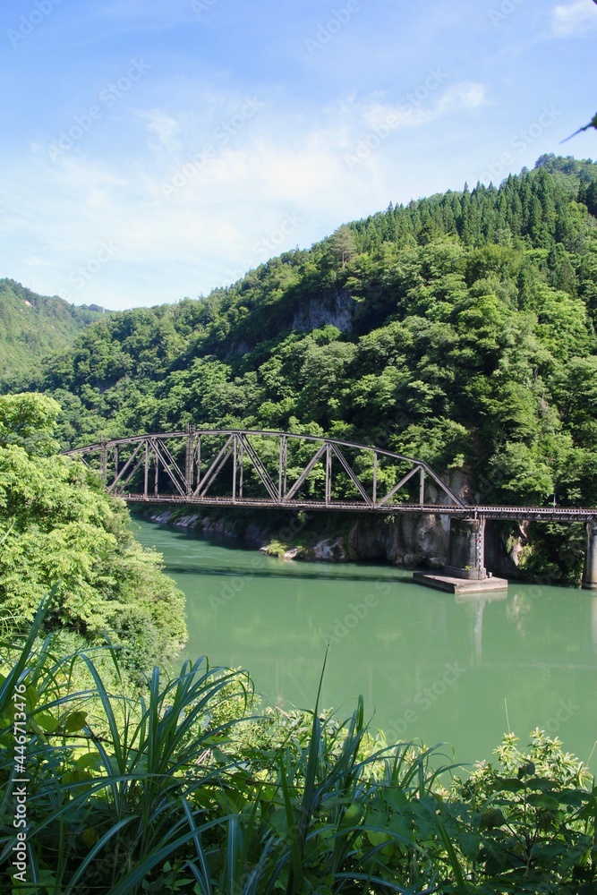 只見線・第4只見川橋梁（福島県・三島町）