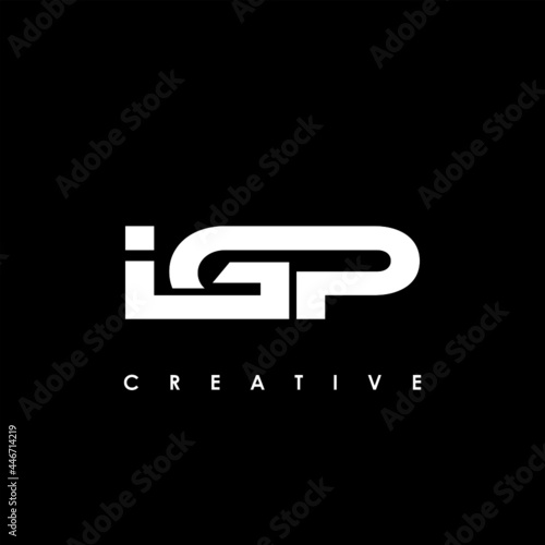 IGP Letter Initial Logo Design Template Vector Illustration photo