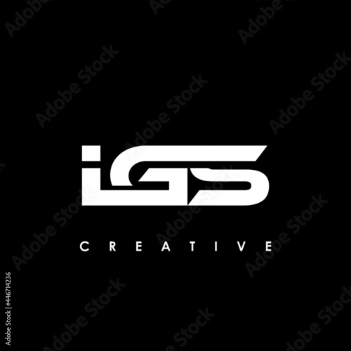 IGS Letter Initial Logo Design Template Vector Illustration