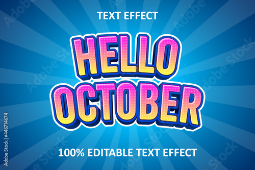 Comic Editable Text Effect Yellow Pink Blue