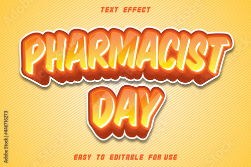 EDITABLE TEXT EFFECT PHARMACIST DAY