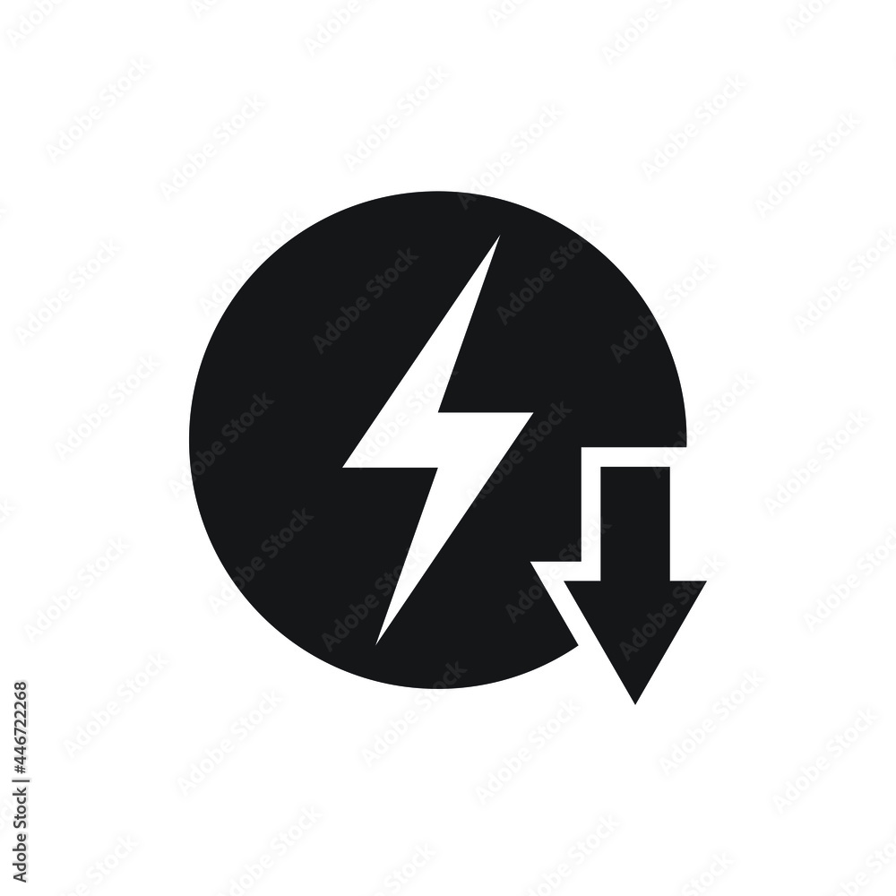 Reduce consumption energy icon design vector illustration Reduce consumption energy icon design vector illustration
