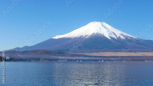 Fujiyama. An active stratovolcano on a Japanese island