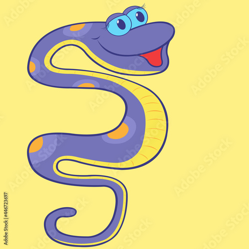 Wallpaper Mural Boa Cartoon Illustration Torontodigital.ca