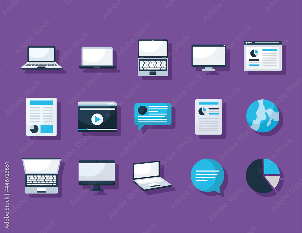 fifteen laptops items