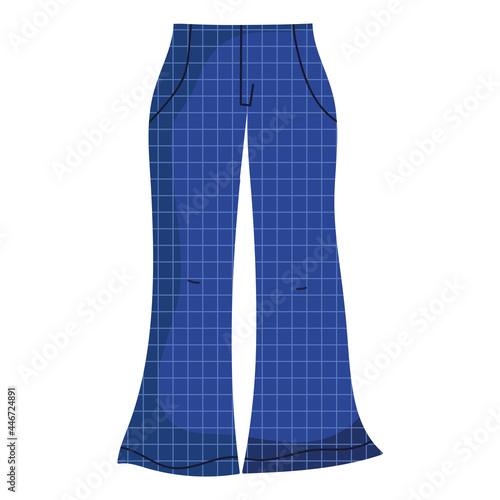 female jeans with squares