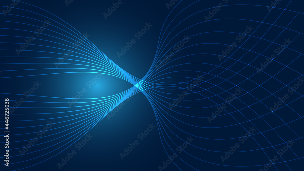 Abstract blue background lines on digital technologies wave vector. Abstract blue background lines on digital technologies wave vector.