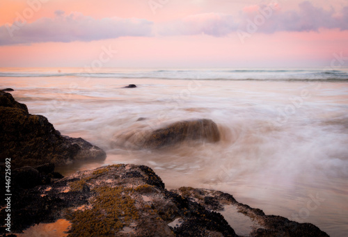 sunset on the beach