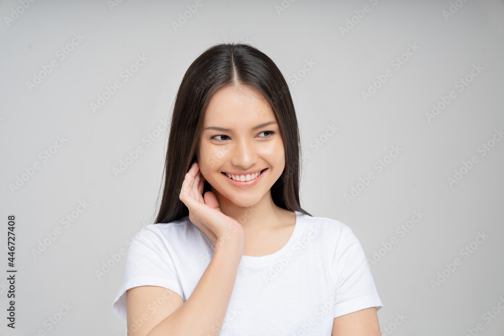 Beautiful woman asian face close up. Beautiful woman asian face close up.