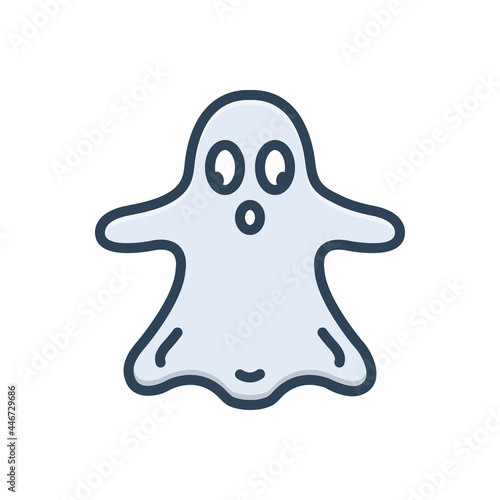 Color illustration icon for thriller filmmaking