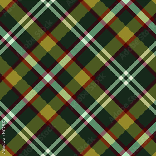Seamless vector tartan pattern for fabric  textile  wrapping etc. Plaid background