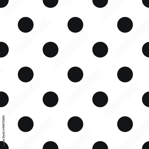 vector print of peas, seamless black circles for print or clothes