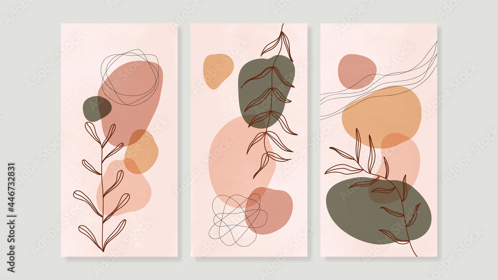Abstract art background vector. Luxury minimal style wallpaper with golden line art flower and botanical leaves, Organic shapes, Watercolor. Vector background for banner, poster, Web and packaging. Abstract art background vector. Luxury minimal style wallpaper with golden line art flower and botanical leaves, Organic shapes, Watercolor. Vector background for banner, poster, Web and packaging.