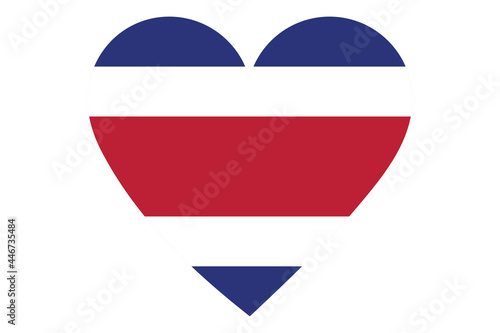 Costa rica flag of heart shape isolated on white background Free Download Costa rica flag of heart shape isolated on white background - GFXLoad