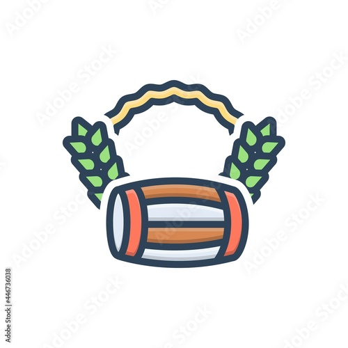 Color illustration icon for baisakhi