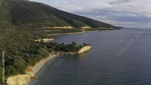 Aerial, Agrilia Astakos Beaches, Greece photo