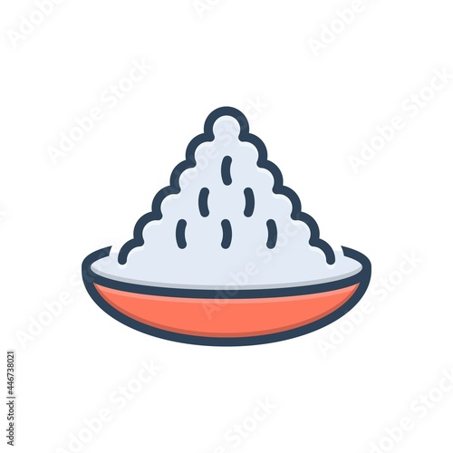 Color illustration icon for yeast