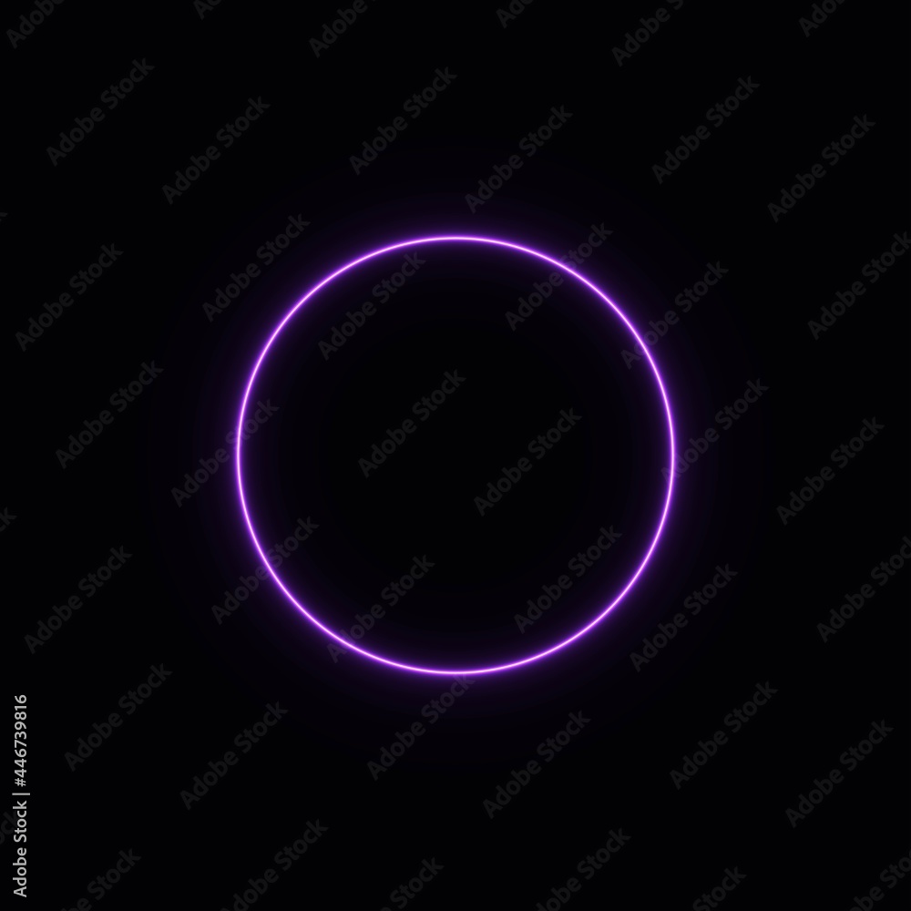 pink abstract neon circle glowing in the dark. design element for poster, banner, advertisement, print.neon illustration pink abstract neon circle glowing in the dark. design element for poster, banner, advertisement, print.neon illustration
