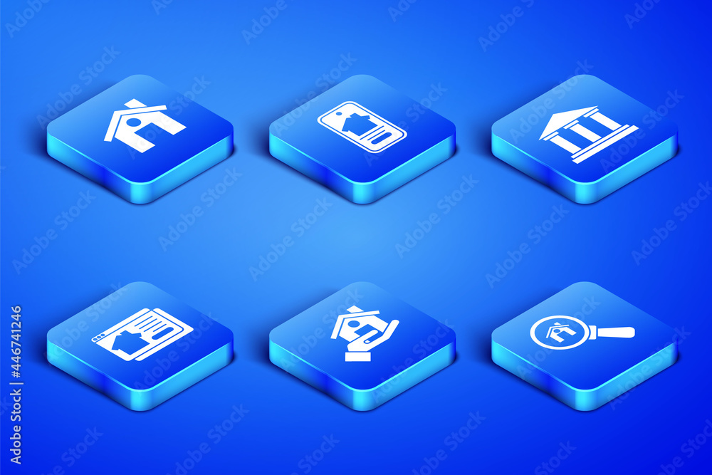 Set Search house, House, Realtor, Online real estate, and Museum building icon. Vector Set Search house, House, Realtor, Online real estate, and Museum building icon. Vector