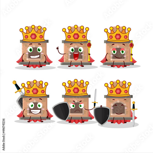 A Charismatic King house fireplaces cartoon character wearing a gold crown