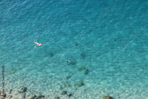 Mare cristallino a Tropea in Calabria