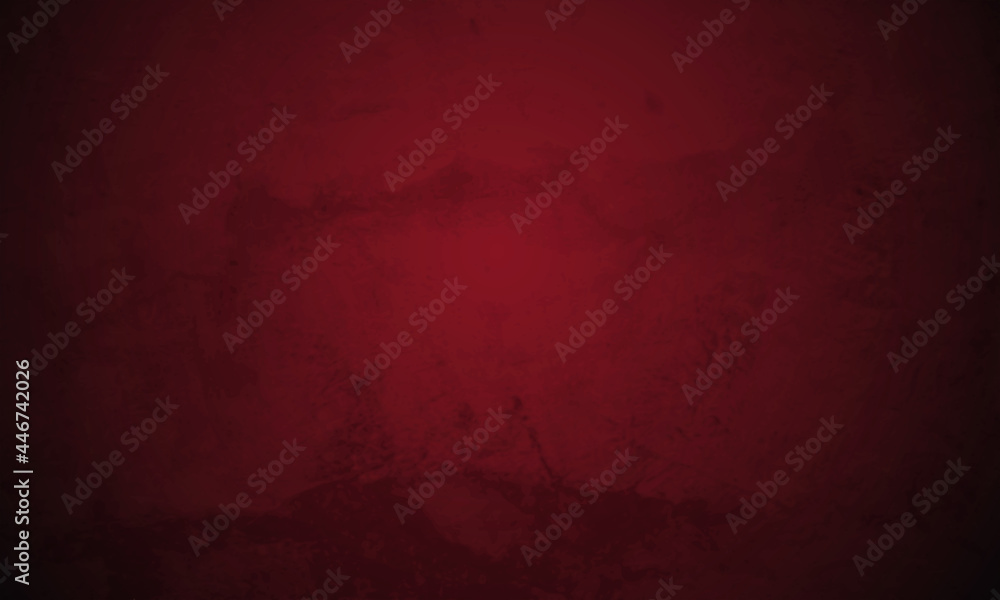 Abstract grungy Decorative Red wall background with old distressed vintage grunge texture. pantone of the year color concept background with space for text. Fit for basis for banners, wallpapers