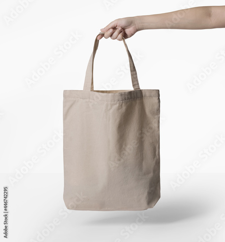 Canvas tote bag mockup template