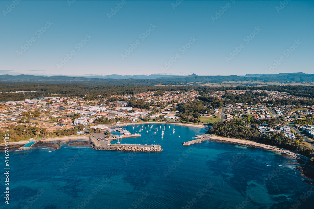 Ulladulla Harbour during the day.