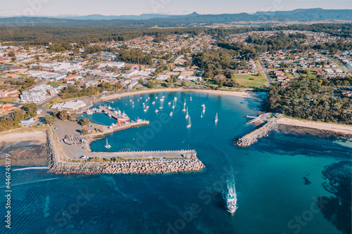 Ulladulla Harbour during the day. photo