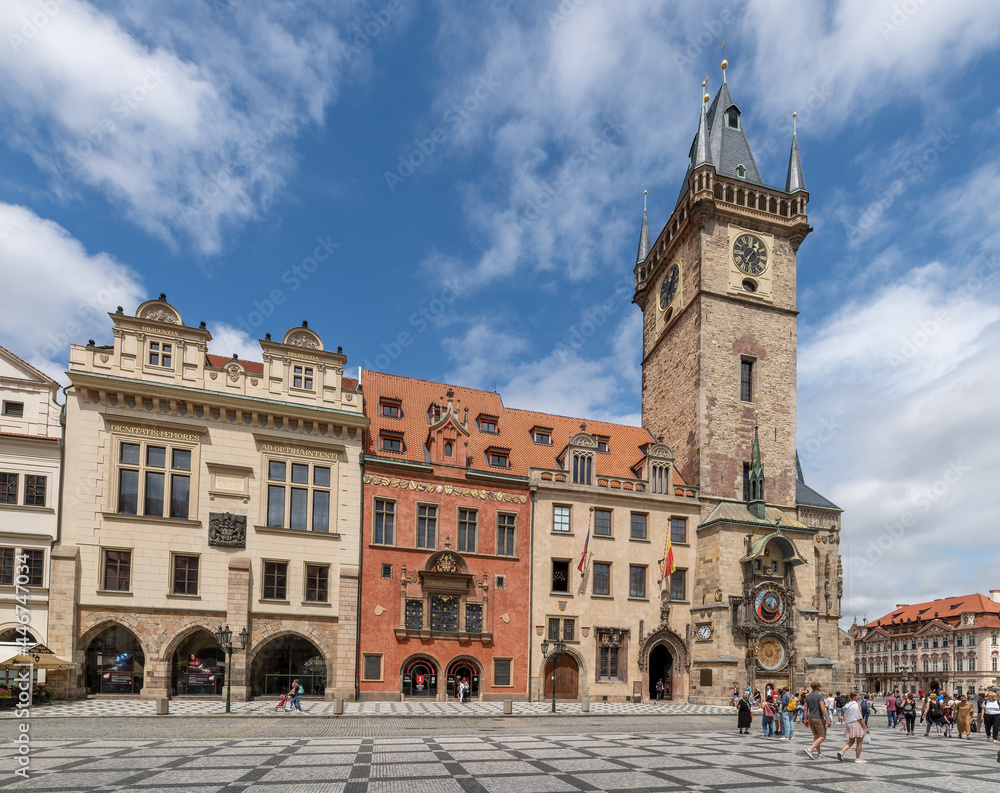 Old Town Hall with Astronomical Clock (Staroměstská radnice s orlojem) in Praha (Prague) - Czech Republic, Europe